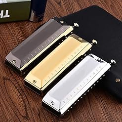 KIRANDIE Chromatic Harmonica 12 16 Trous Bouche d’organes clés de Instrumentos C Phosphor Bronze Reeds Instruments de… - Les Beatles, Paul McCartney, John Lennon, RIngo Starr, George Harrison KIRANDIE Chromatic Harmonica 12 16 Trous Bouche d'organes clés de Instrumentos C Phosphor Bronze Reeds Instruments de… – Image 3