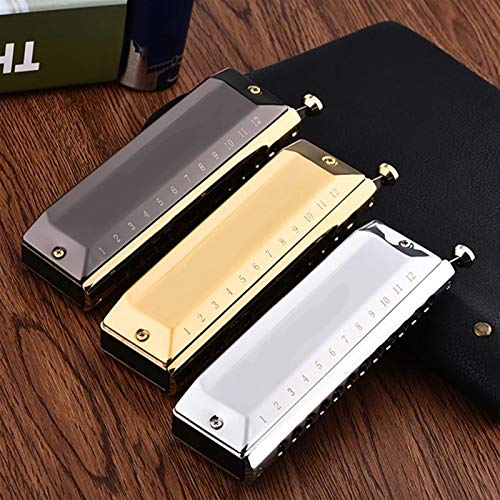KIRANDIE Chromatic Harmonica 12 16 Trous Bouche d’organes clés de Instrumentos C Phosphor Bronze Reeds Instruments de… - Les Beatles, Paul McCartney, John Lennon, RIngo Starr, George Harrison KIRANDIE Chromatic Harmonica 12 16 Trous Bouche d'organes clés de Instrumentos C Phosphor Bronze Reeds Instruments de… – Image 4