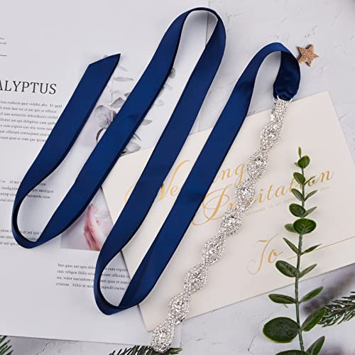 Bridal Belts Crystal Rhinestone Belt Bridesmaid Gown Sash for Women Accessories Dress Matching4