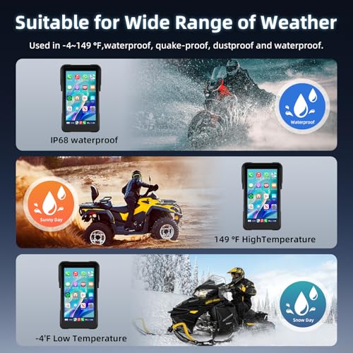 Navegación GPS para moto con Carplay inalámbrico, Android Auto y doble Bluetooth Motorsi 5" 4