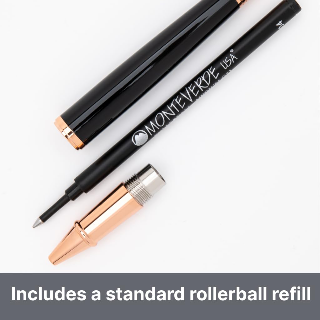 Monteverde MV29866 Impressa Tintenroller Geeignet für Rechts-/Linkshänder schwarz