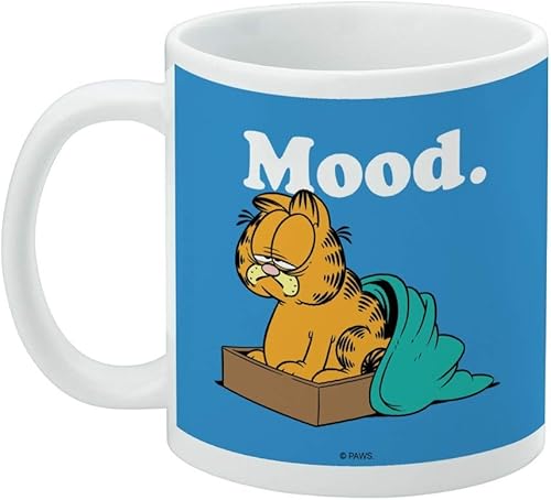 Miniatura 3 de Garfield Mood - Taza de café de cerámica, tazas de regalo novedosas para café, té y bebidas calientes, 11 onzas, color blanco