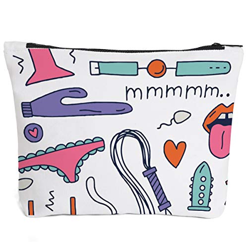 IHopes+ Funny Makeup Bag Gift for Women Best Friends Sister Teen Girls| Cute Mature Sex Makeup Bag Cosmetic Travel Accessories Bag Toiletry Case Gifts by IHopes+ - Used condition - US$7.56