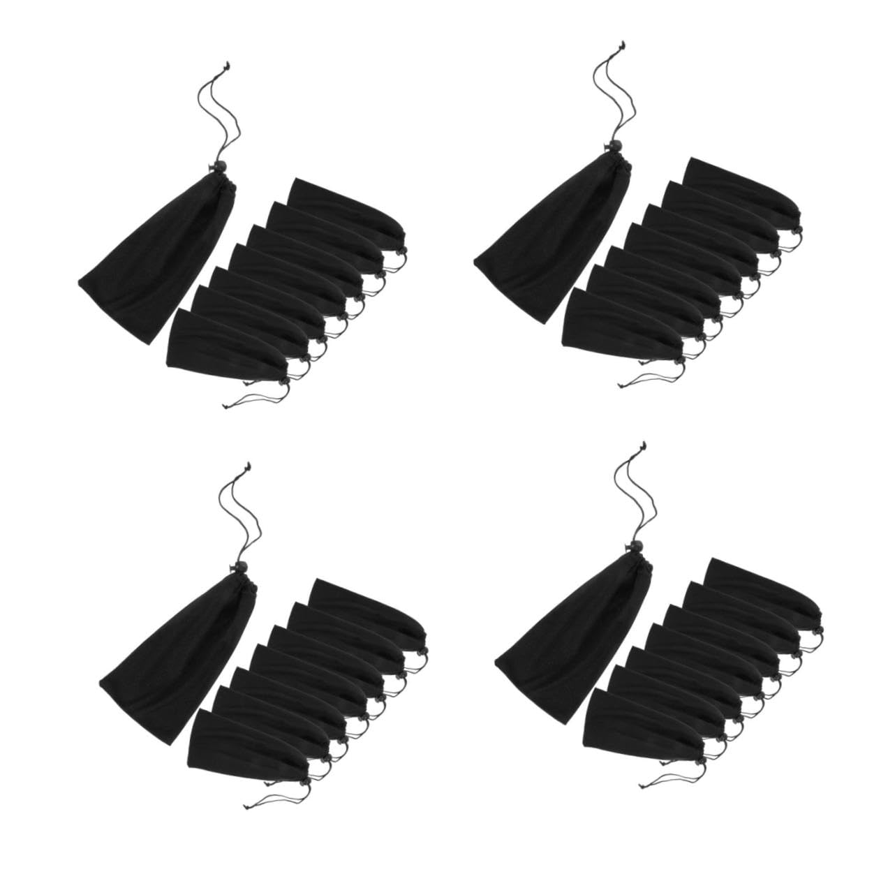 CALLARON Bolsa De Almacenamiento De Gafas De Sol Bolsas De Sellado Al Vacío Bolsa De Gafas Estuche Gafas De Sol Organizador De Gafas Bolsas De Gafas Portátiles Black