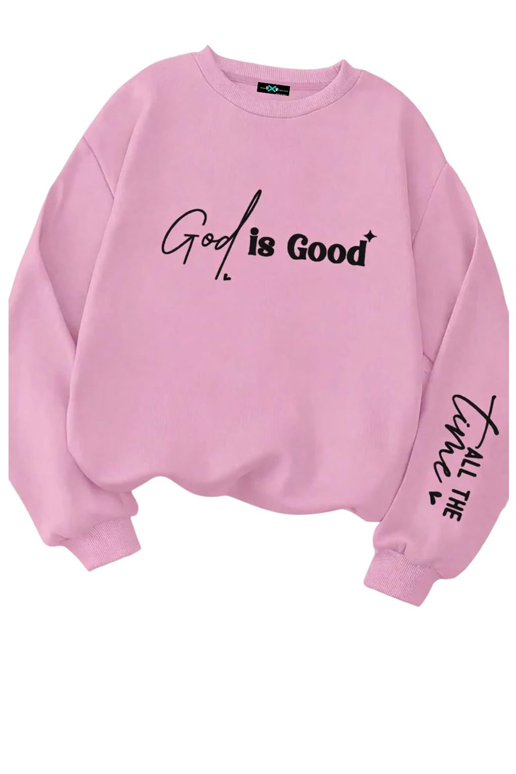 Glissea God is Good' Women's Casual Pullover Sweatshirt-image-7
