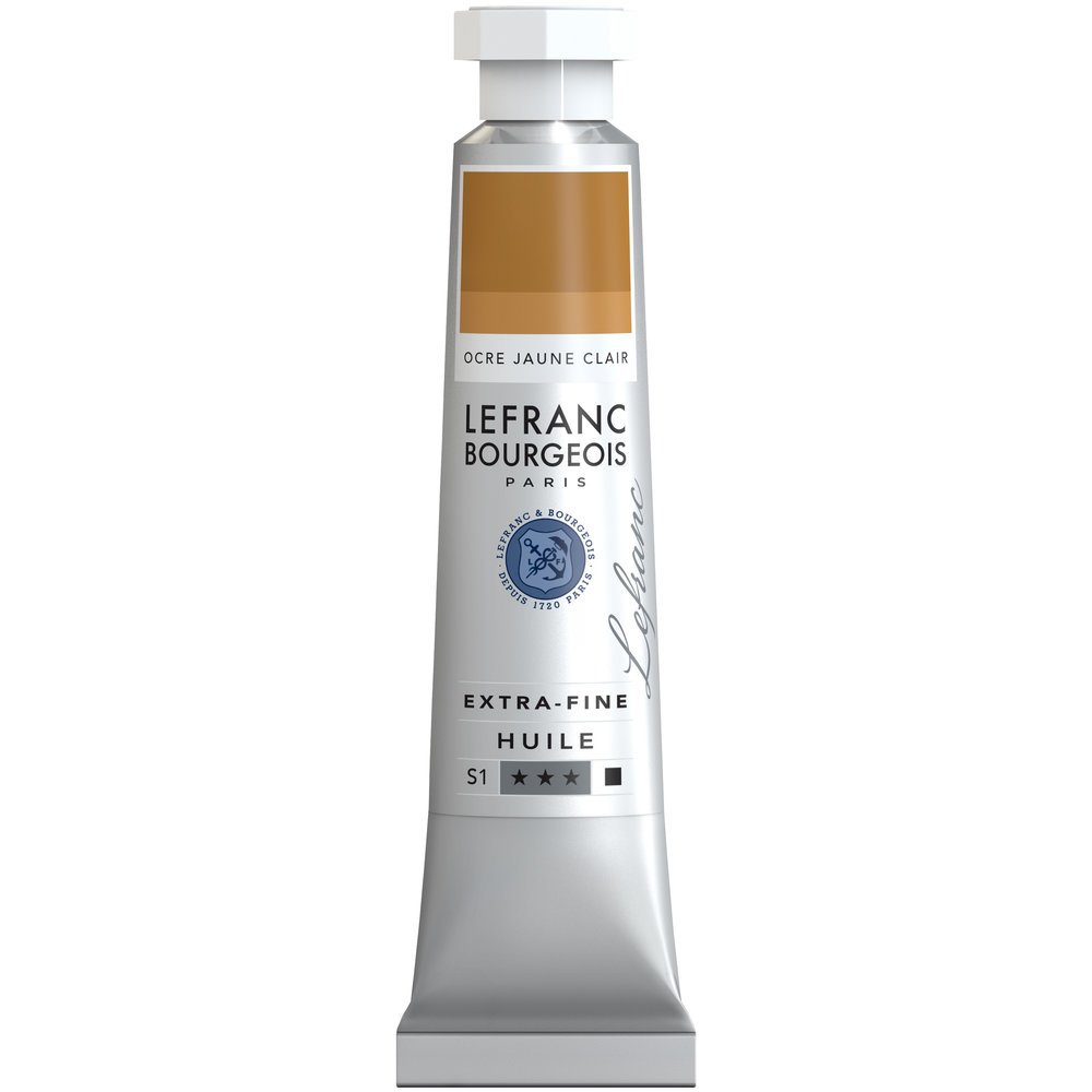 Lefranc & Bourgeois Extra Fine Lefranc Oil paints Artist Pigments, oil-based paint, Gelber Ocker Hell, 20 ml — image 1