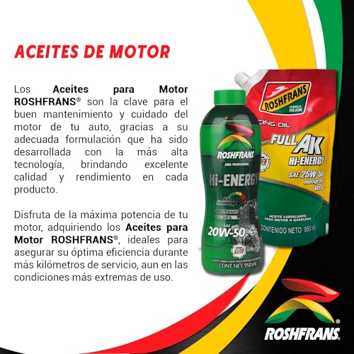La mejor selección de Aceite roshfrans 20w50 - 5 favoritos. 12 La mejor selección de Aceite roshfrans 20w50 - 5 favoritos. 8