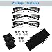 DuanMei 3 Pack Reading Glasses with Lights and Magnifier Reading Glasses with Lights in The Frame Bright Led Readers Magnifying Glasses with Light for Men Women Led Reading Glasses