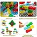 150 Pieces 2x4 Translucent Building Bricks -5 Colors Crystal-Clear Classic Block Toy Fully Compatible with Major Brands Educational Construction Toy for Boys Girls 6 Years Old and Up (Multicolor 150)
