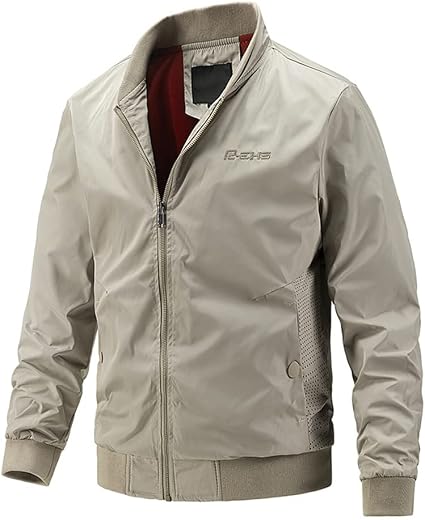 Vêtement Décontracté Saison Veste Sport Homme PANBOB Softshell - Coupe Vent Léger Printemps Automne Col Montant Veste Sport PANBOB Coupe-vent Col Montant Printemps Automne