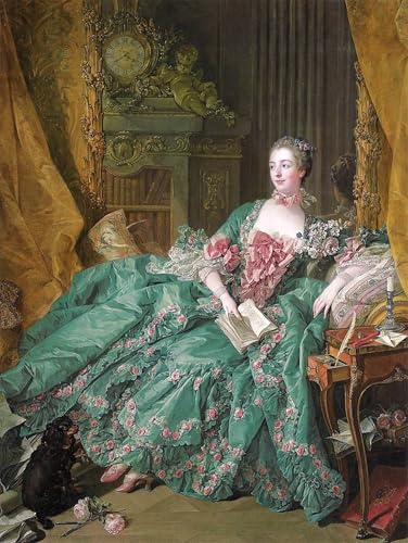 Image Sur Toile Portrait de Madame De Pompadour par François Boucher Art Tableau