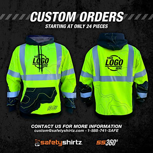 Image of SafetyShirtz SS360 ANSI Class 3 Type R Graphic Hoodie