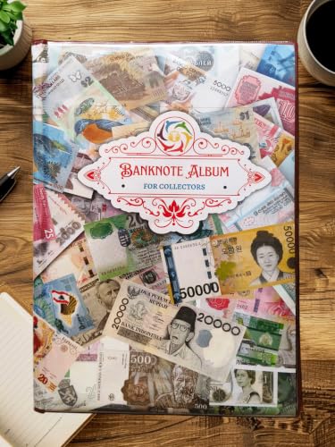 Image of Aesthetic Design 102 Packet Banknote Collection Book sleeves Album for World Currency Collection