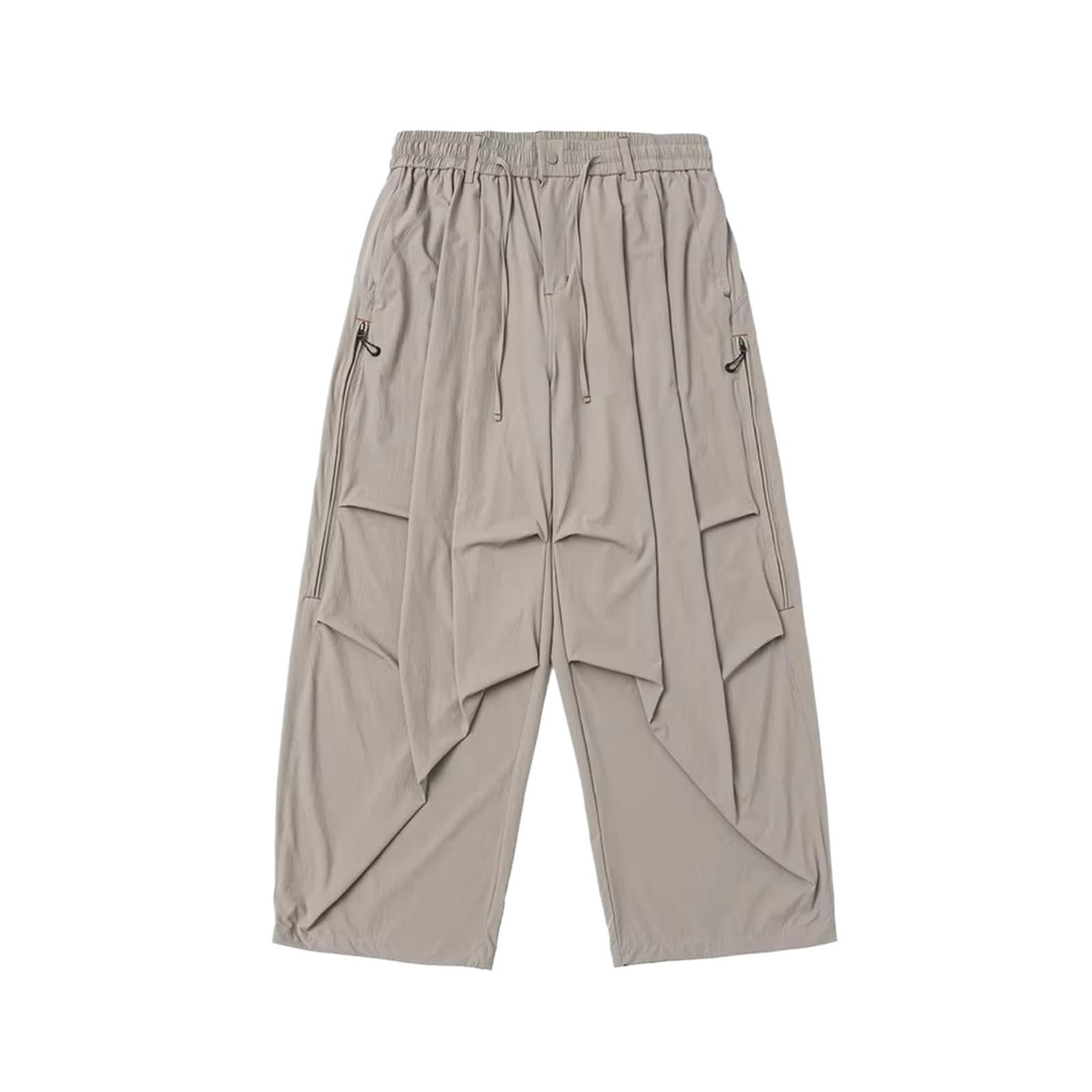 Pantalones de Carga para Hombre, Pantalones Unisex Holgados de Pierna Ancha bolsudos callejeros