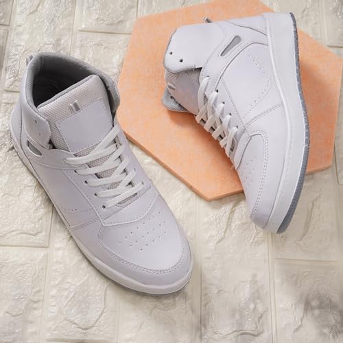 Image of BADLAV Mens Badlav Casual Sports Shoes for Men|Soft Cushioned Insole, Slip-Resistance|tw-203-white Men's Sneakers