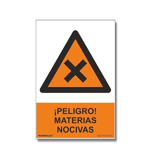 Señal ¡Peligro! Materias Nocivas Con Tintas Uv | 210 X 300 Mm - Aluminio 0'5 Mm En Oferta Normaluz Rd30940 - Señal ¡Peligro! Materias Nocivas Aluminio 0,5 Mm 21X30 Cm Con Cte, Ripci