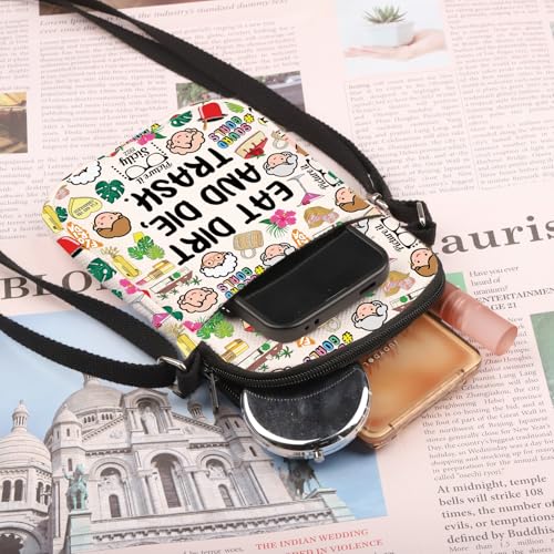 PLITI Golden Inspired Gift Golden Sisters Gift Friendship Gifts Eat Dirt And Die Trash Crossbody Bag For TV Show Fans3