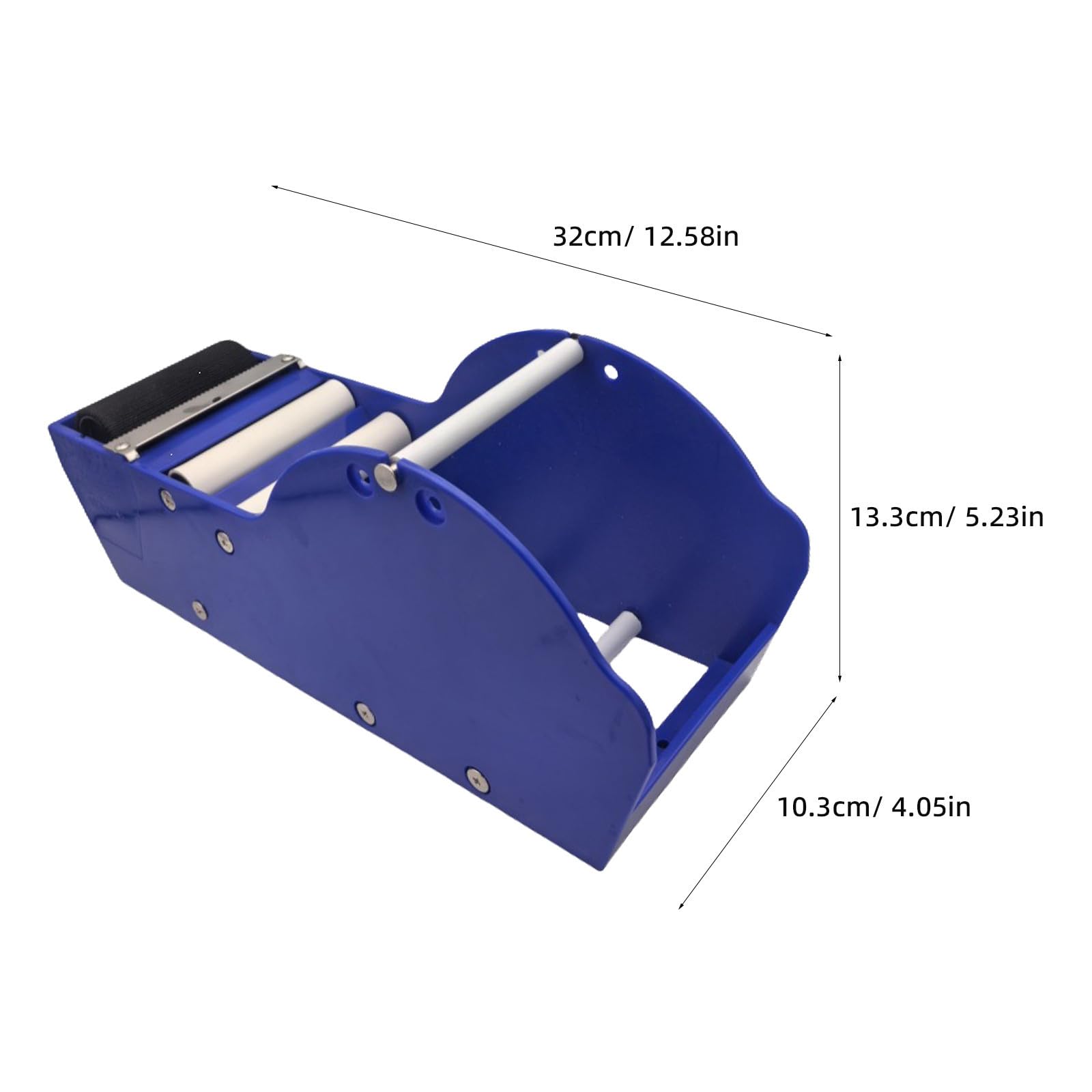 Gatuida Distributore Plastica e Nastro di Adesivo Tavolo Portatile da Blu Capacità di Larghezza Regolabile per Magazzini Centri Logistici