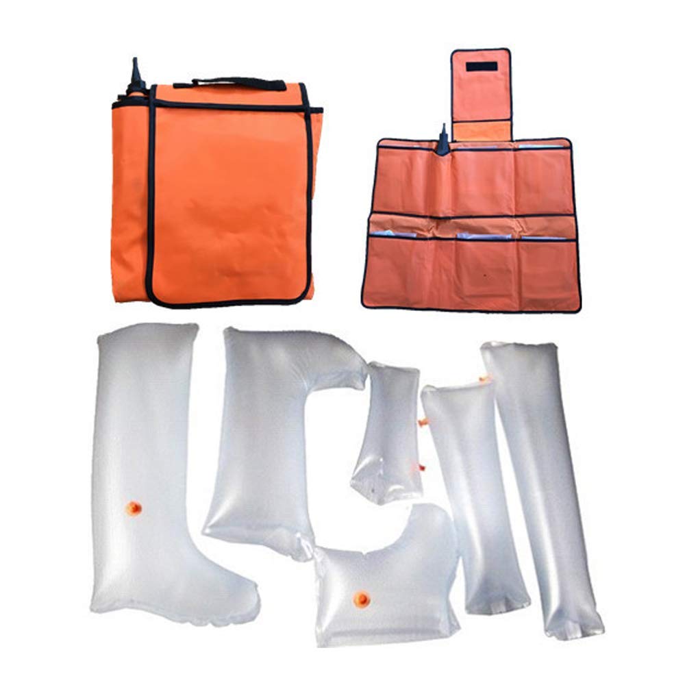 Férula De Primeros Auxilios De Aire, Kits De Plástico Inflable Férula con Muñeca De La Mano del Codo La Mitad Armado Total Tobillo del Pie Pierna para El Hogar Al Aire Libre De Uso De Emergencia