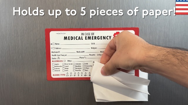 Imán Médico de Emergencia para Refrigerador 2 Pack miniatura 3