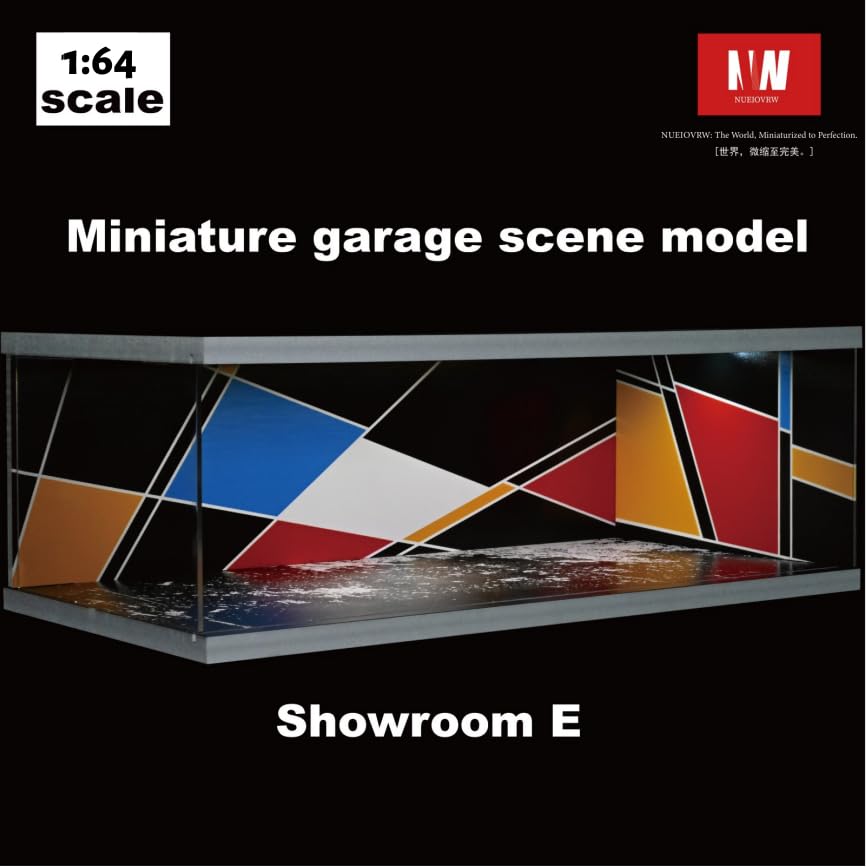 Amazon.co.jp: NUEIOVRW 1/64 1/43 1/18 ジオラマ ガレージ 3色調光LED