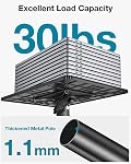 InnoGear 21" to 54" Height Adjustable Portable Projector Stand, Black Steel & Rubber, 30 lbs Load Capacity, Music Stand, Office, Home, Stage, Studio, DJ Racks