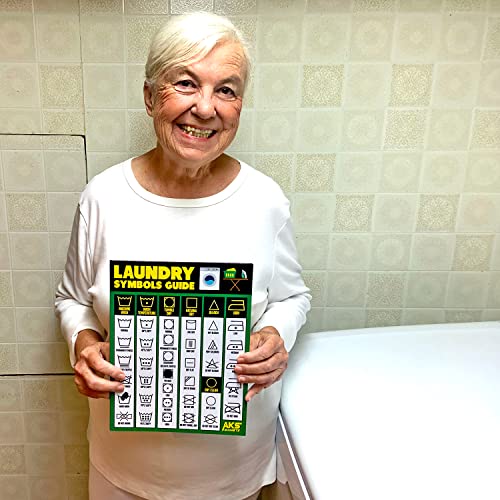 Guía de símbolos para lavandería magneto extra grande 8.5x11 miniatura 2