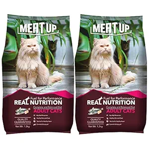 Meat Up Cat Adult, 1.2 Kg (Buy 1 Get 1 Free )