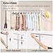 Yaheetech Clothes Rack with Wheels, Heavy Duty Garment Rack with Extendable Hanging Rod, Rolling Clothing Rack for Hanging Clothes, Chromed, Silver