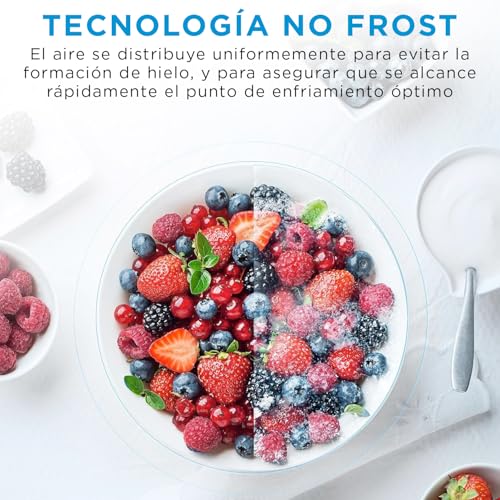 Midea Frigorífico Combi No Frost 55 cm ancho x 180 cm Blanco - Nevera libre instalación 199 L + 71 L Congelador - Refrigerador de bajo consumo con congelador vertical | Color Blanco - imagen 4