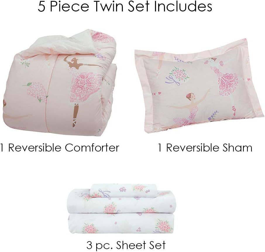Dancing Ballerinas Bed in a Bag, Twin - Image 2