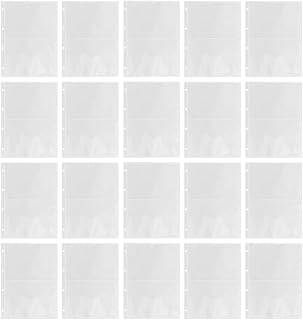 Totority 20pcs A4 Photo Album Replacement Pages Pp Sleeves for Cards