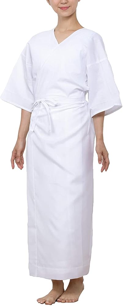 KYOETSU Women's Japanese Kimono Yukata Underwear Slip Dress