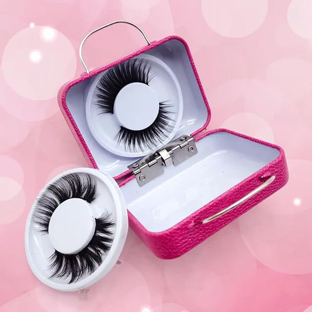 Eyelashes in Packing Luggage False Lash Storage mini suitcase packaging box (Lasesh with Box)-image-4