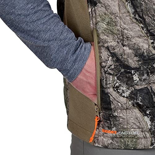 Habit Men's Red Cedar Lake Hybrid Puffer Vest, Mossy Oak Terra Coyote, Large #TOP4