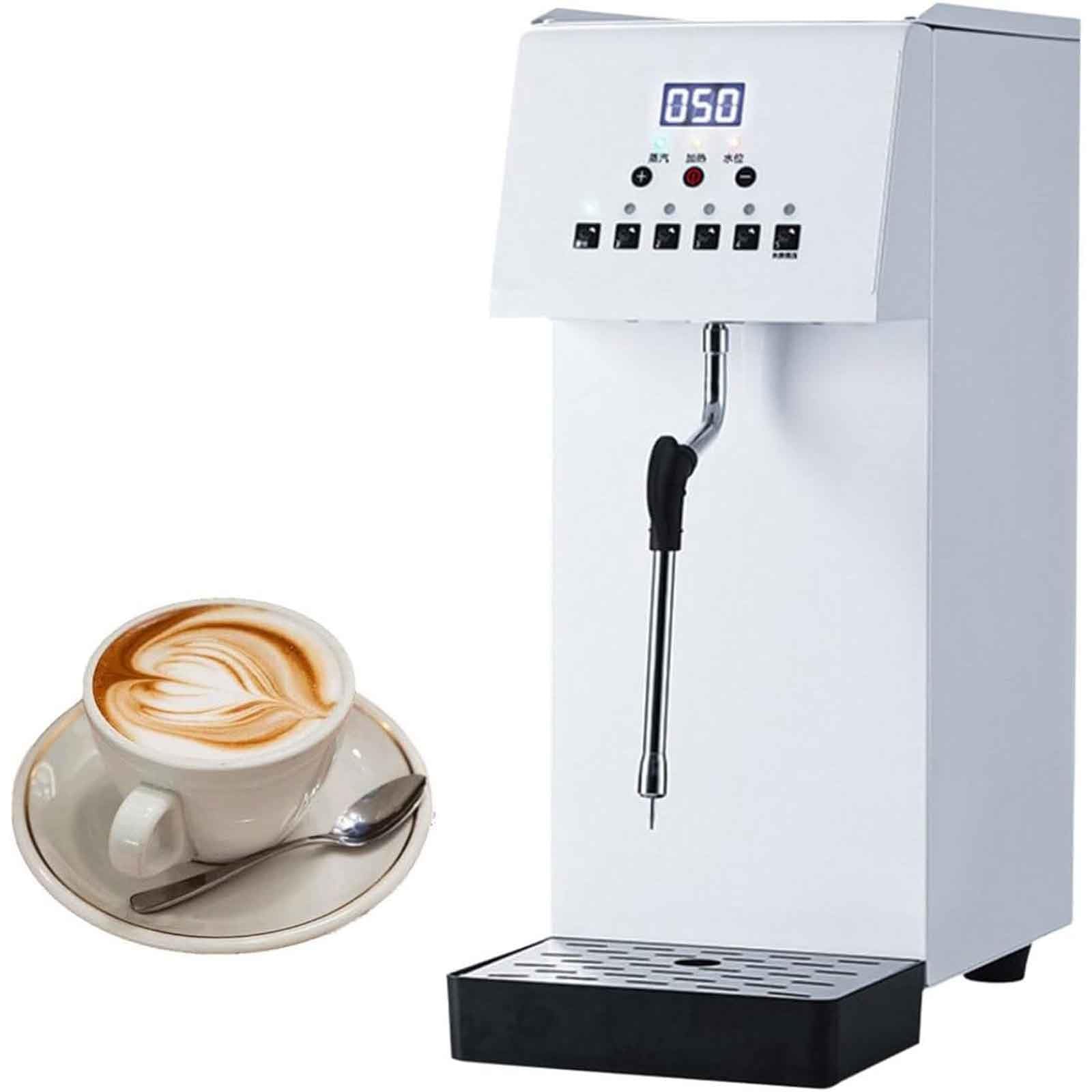 Commercial Milk Frother Steamer,6L Fast Heating Stainless Steel Milk Steam Frother Machine,Multi-Purpose Automatic Steam Boiling Water Machines,For Espresso Coffee Dessert Shop Hotel