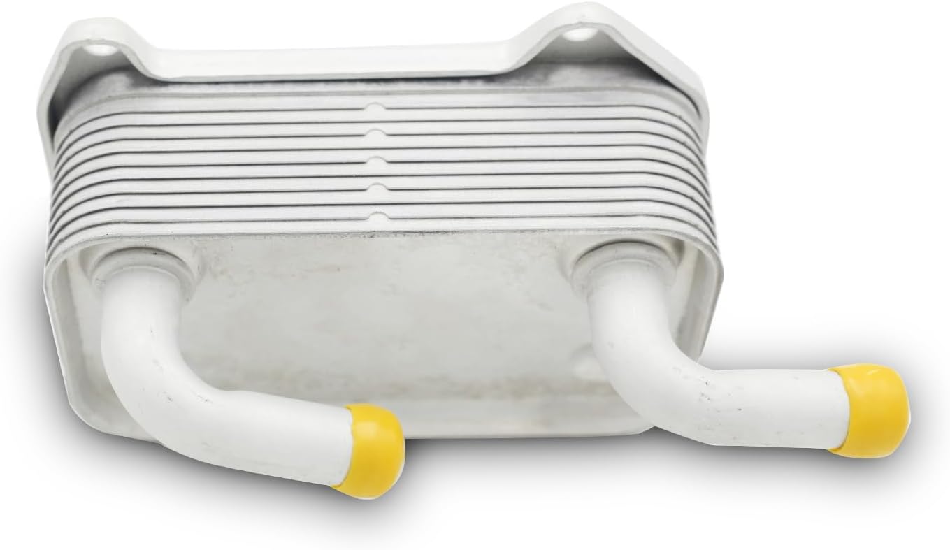 Engine Oil Cooler No.9496495 - Transmission Oil Cooler - for Volvo V40 1995-2004 Aluminum Alloy Silver Tone - 1 Pc