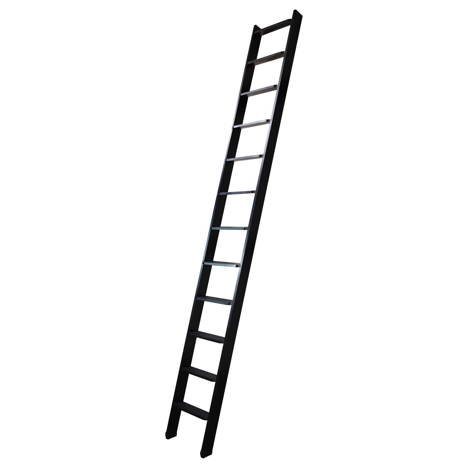 Bps Access Solutions Black Bps® Detachable Mezzanine Ladder | Spave Saving Staircase | 150Kg Weight Rating | Rubber Feet | Floor To Upper Floor Heights Of Up To 2.40M | Painted
