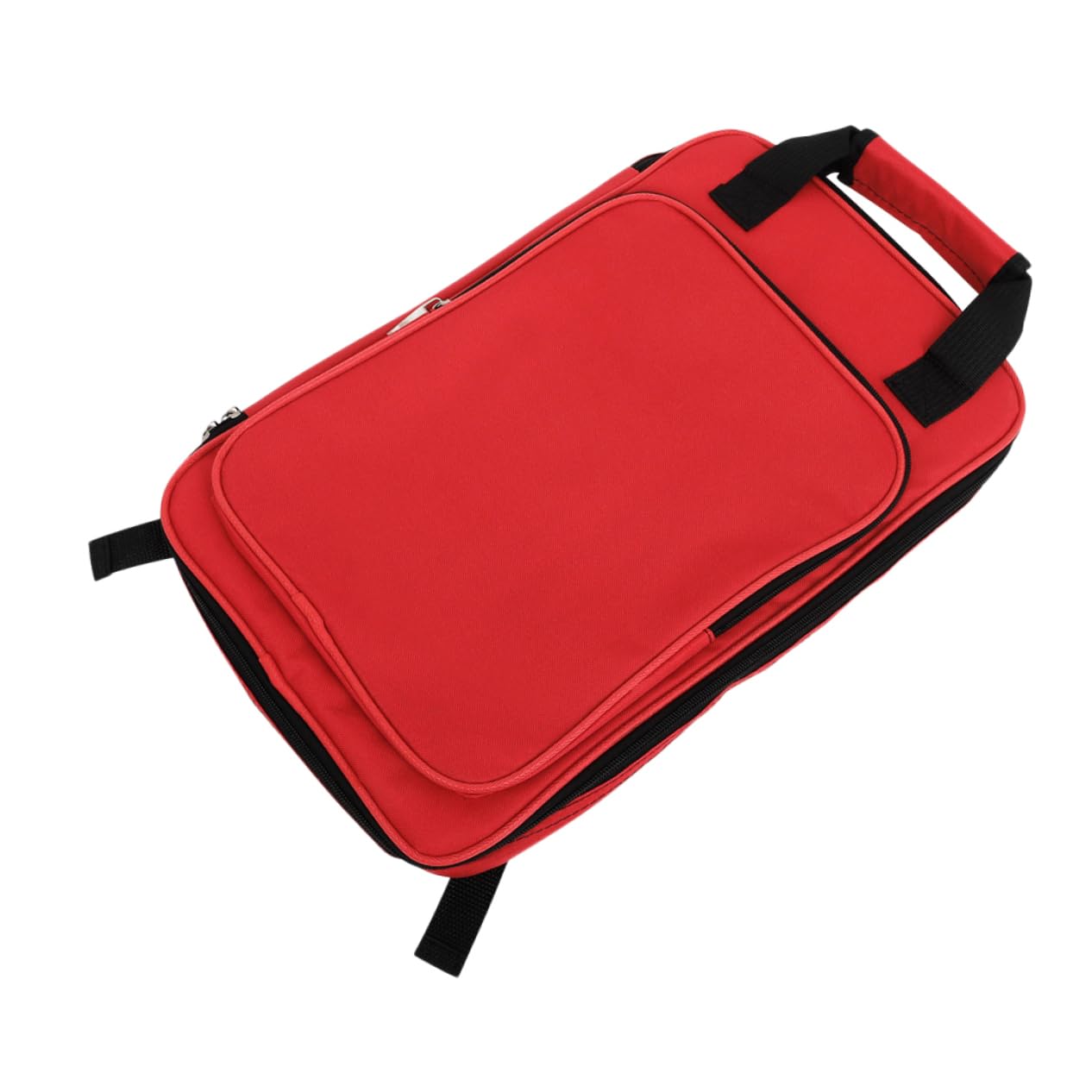 Bolsa de Transporte Profesional para Baquetas Roja | Oxford Algodón y Carbono, Formato Mochila, para Salas de Práctica y Escenarios