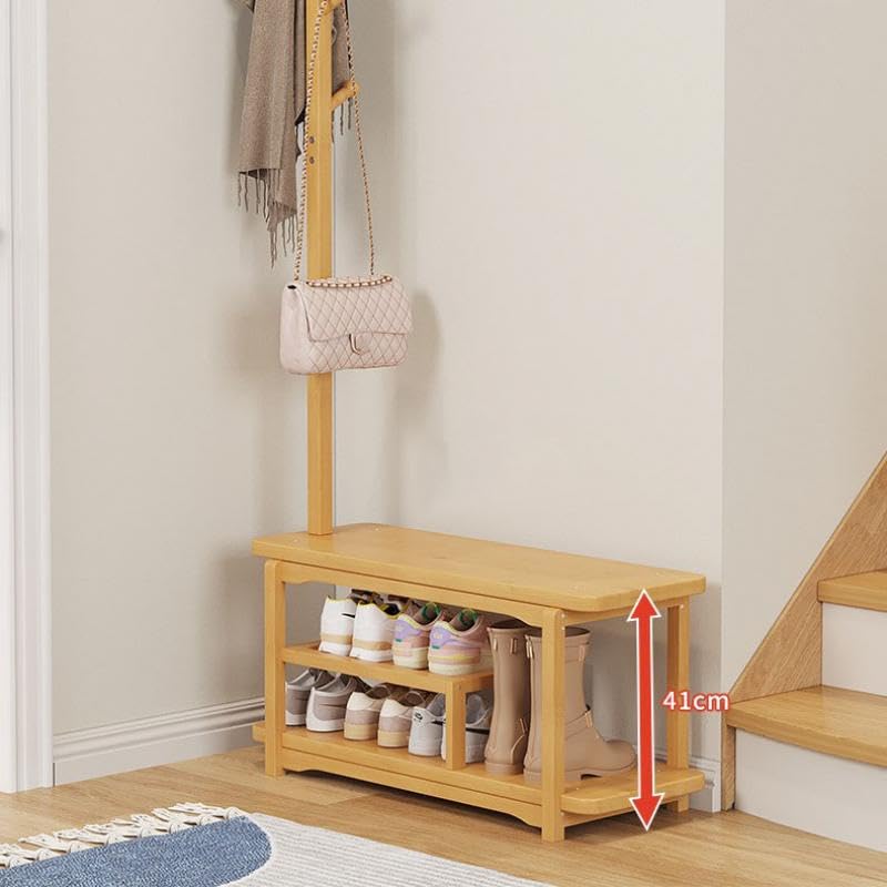 Amazon | TAIVINN ベンチハンガー ハンガーラック 玄関 収納 スリッパ