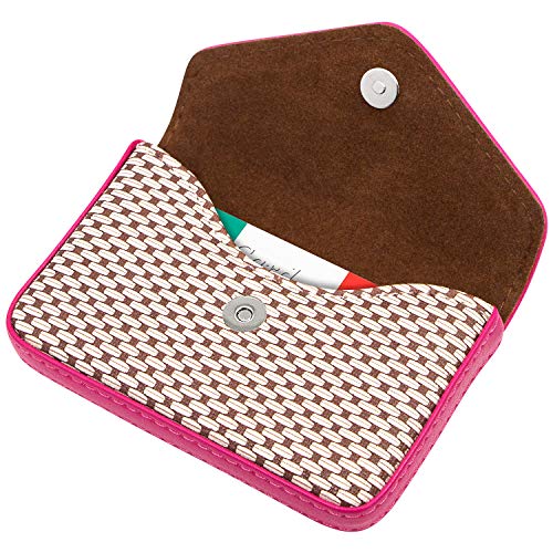 image for Padike Leather Business Name Card Holder Case Wallet Credit Card Book 