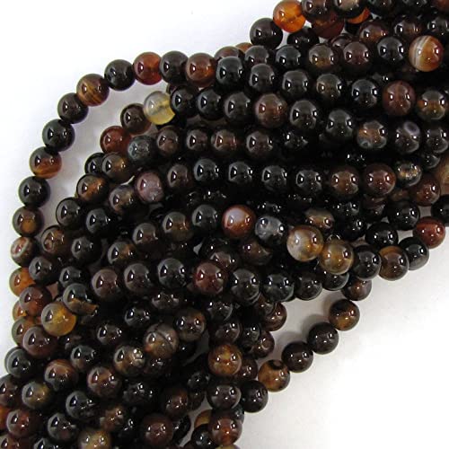 Agate rêve noir marron 8mm perles pour diy jewelry making loisirs créatifs perles en fil
