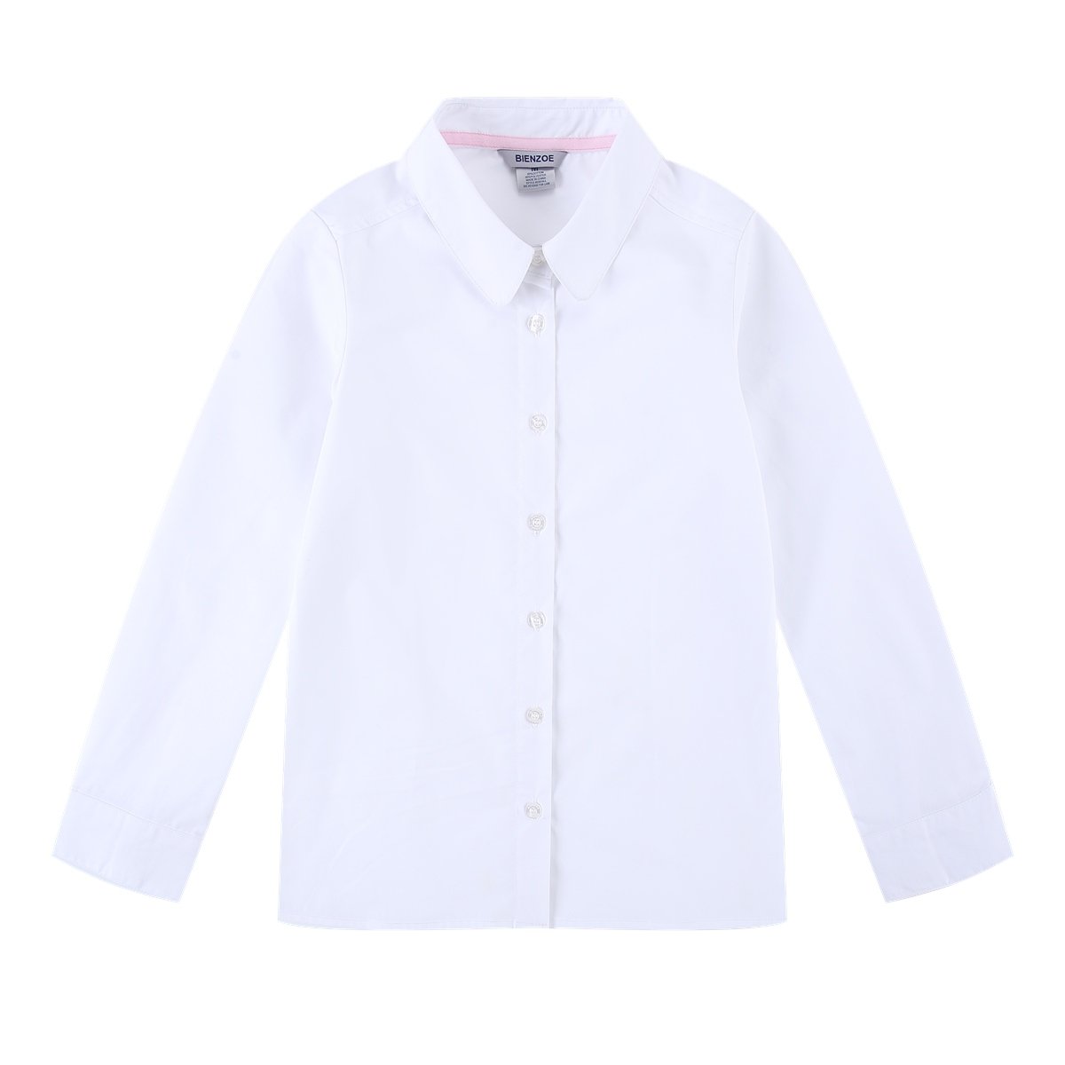 Bienzoe Niña Uniformes Escolares Oxford Manga Larga Blusa