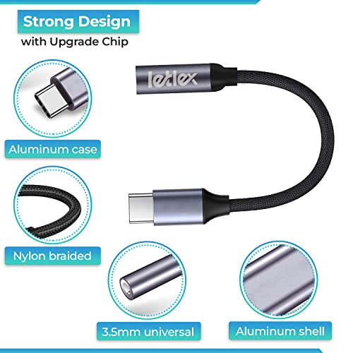 Usb C To 3.5Mm Jack Audio Adapter Aluminum Casing Type C To Usb Female Adapter Type C Adapter Usb To Aux Adapter Usb C To Headphone Jack 3.5 Mm Audio Cable Headphone Adapter For Samsung/Huawei #TOP1