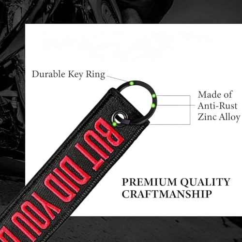 Image of Dreambay 2 Pack Keychain Tag Double Side Embroidery for Motorcycles Scooters Cars and Gifts