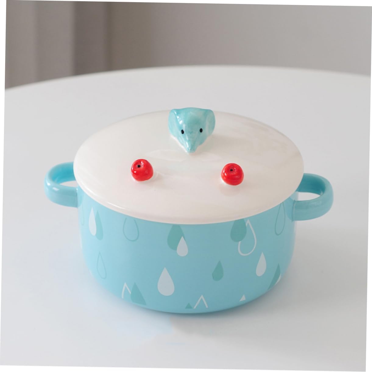 Noodles Bowl Ramen Bowl Lid Cartoon Shape for Home Office School Noodles Container Lid