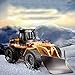 fisca RC Truck Remote Control Snow Plow 6 Channel 2.4G Alloy Snow Sweeper Vehicle 4WD Tractor Toy with Lights for Kids
