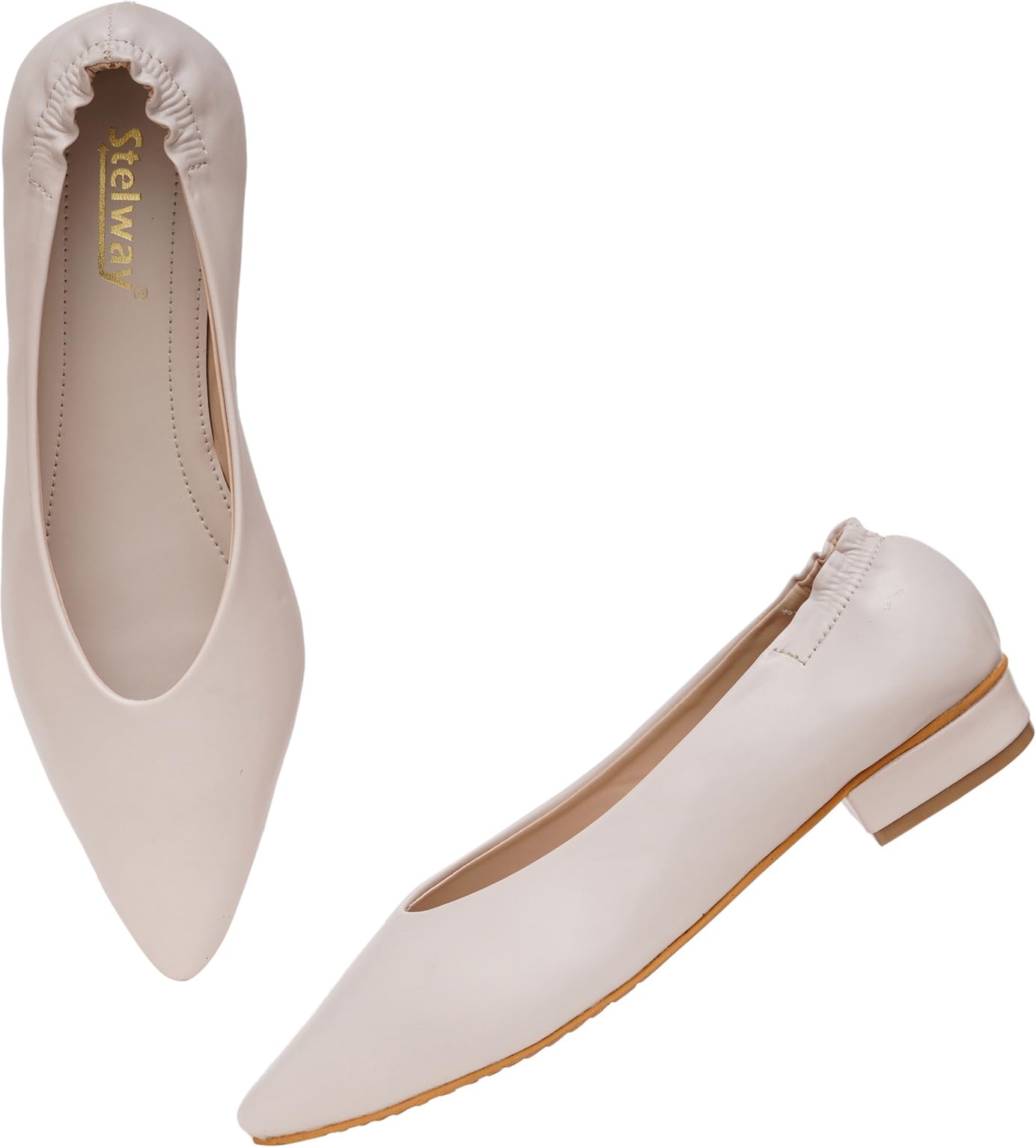 STELWAY Women Footwear Bellies for Women| Office Wear Bellies| Ballerina Shoes for Women| Formal Bellies for Women| Heel Bellies | Off-White Formal Bellies (B0CZ49DTTD) Amazon Price History, Amazon Price Tracker