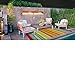 BalajeesUSA Outdoor Rug - 6x9 feet, Multi Color, Reversible, Portable, Easy clean, Waterproof, Plastic straw patio rugs, Large RV camper mat 270