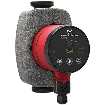 Grundfos 97914905 High-Efficiency Pump Alpha2 25-60 PN 10 G 1 1/2 Inch 1 x 230 V 180 mm
